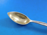 Lap Over Edge Acid Etched Tiffany Sterling Grapefruit Spoon GW Buffalo Grass 6"