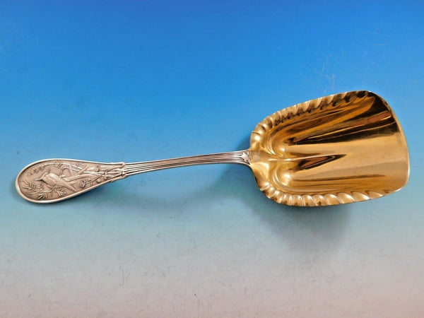 Japanese by Tiffany and Co Sterling Silver Cracker Scoop Gold-Washed 9 1/2"