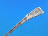 Lap Over Acid Etched by Tiffany Sterling Silver Sauce Ladle Dandelions Floral 7"