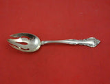 Alencon Lace by Gorham Sterling Silver Serving Spoon Pierced Original 8 1/2"