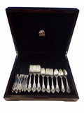 Grande Baroque by Wallace Sterling Silver Flatware Set Service 32 Pieces w/Chest