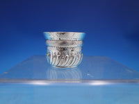 English Sterling Silver Salt Dip Master w/ Cobalt Liner #9391 London 1887 #6519