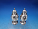 Randahl Sterling Silver Salt & Pepper Shakers 2-piece Beaded #114 (#7096)