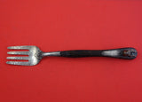 Joseph Heinrichs Sterling Silver Buffet Fork Bronze Rabbit 12 1/2" Arts & Crafts