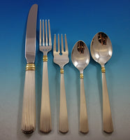 Ashmont Gold by Reed & Barton Sterling Silver Flatware Set for 12 60 pcs Dinner