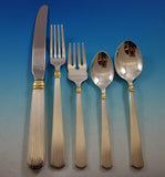 Ashmont Gold by Reed & Barton Sterling Silver Flatware Set for 12 60 pcs Dinner