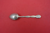 Pattern Unknown by Shiebler Sterling Demitasse Spoon w/twisted wave 4 1/4"