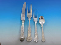 Queens by Sheffield English Silverplated Flatware Set Service 125 pieces Dinner