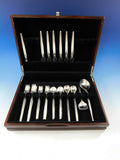 Trenza by Celsa Mexico Sterling Silver Flatware Set Service Mid Century Modern