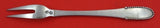 Beaded by Georg Jensen Sterling Silver Cold Cut Fork 5 3/8" Serving Heirloom