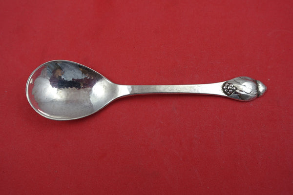 Number 6 aka Blossom by Evald Nielsen Danish 830 Silver Sugar Spoon 5 3/4"