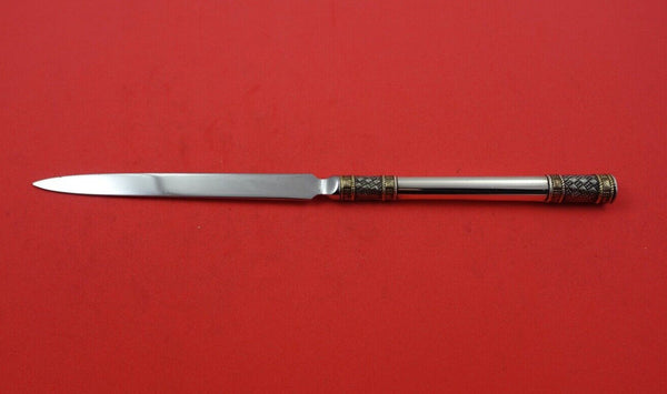 Aegean Weave Gold by Wallace Sterling Silver Letter Opener original HHWS 8 1/4"