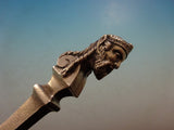 Bust by Gorham Sterling Silver Berry Spoon Gold Washed 3D Figural 8 5/8"