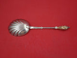 Apostles by English Sterling Silver Berry Spoon GW fluted Sheffield 1880  8"