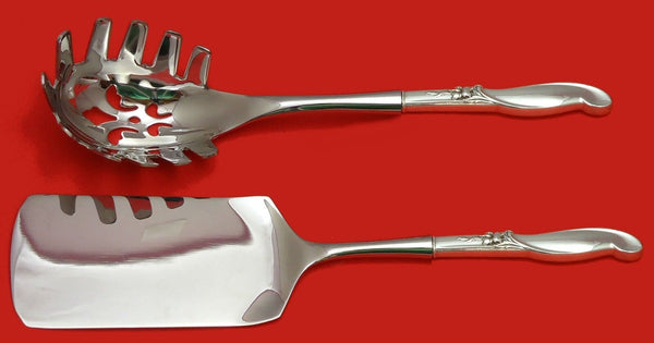 SILVER MELODY BY INTERNATIONAL STERLING ITALIAN PASTA SERVER SET 2PC HHWS CUSTOM
