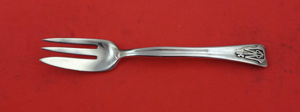 Lap Over Edge Plain by Tiffany and Co Sterling Silver Caviar Fork 3-Tine 5 3/4"