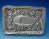 Joseph Gloster English Victorian Sterling Silver Tray Rectangular Chased #6289