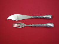 French Sterling Silver Fish Serving Set 2-pc by Andre Aucoc HH AS knife 10"