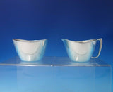 Michelsen Sterling Silver Danish Coffee Set 3pc w/ Wood Handle / Finial (#5130)