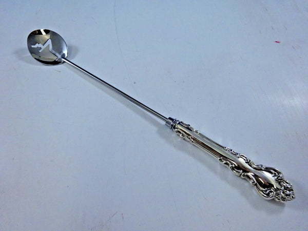 SPANISH BAROQUE BY REED AND BARTON STERLING SILVER MARTINI SPOON WS CUSTOM 11.5"