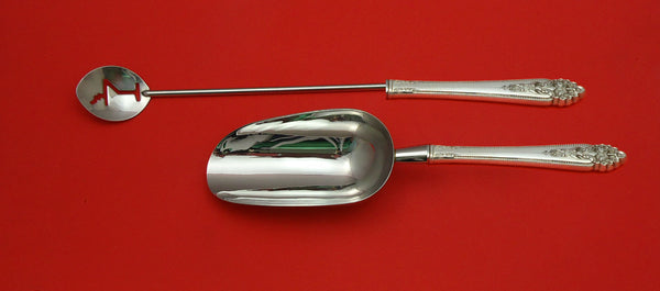 Queen's Lace by International Sterling Silver Bar Set 2pc HHWS  Custom Made