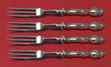 Lucerne by Wallace Sterling Silver Fruit Fork Set 4pc Hollow Handle WS Custom 6"
