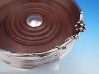 Grape by SJC .950 Silver and Wood Champagne Coaster 2" x 5" (#7787)