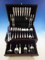 Spring Glory by International Sterling Silver Flatware Set For 8 Service 56 Pcs