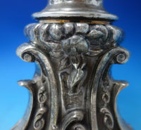 Silverplate Epergne with Cut Crystal Bowl Children in Forest c.1880 (#5580)