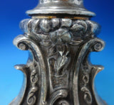 Silverplate Epergne with Cut Crystal Bowl Children in Forest c.1880 (#5580)