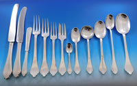 Trifid by Crichton English Sterling Silver Flatware Set Dinner 152 pieces