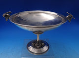 Gorham Coin Silver Compote with Pedestal and Two 3-D Stag Heads 18.5 ozt (#7171)