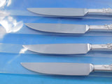 Silver Melody International Sterling Silver Steak Knife Set 4pc Serrated Custom