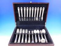 Danish Crown by Frigast Denmark Sterling Silver Flatware Set 10 Service 60 Pcs