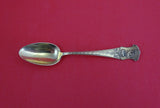Pattern Unknown by Shiebler Sterling Souvenir Spoon light GW w/ crane 4 1/2"
