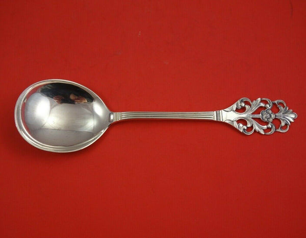 Viking Rose by Th. Marthinsen Norwegian .830 Silver Berry Spoon Ovoid 9 3/8"