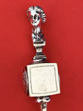 Bust by Gorham Sterling Silver Cracker Scoop Figural GW on cube 8 3/4" no mono