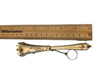 English Sterling Tussie Mussie Posey Posy Holder with Bright-Cut Birds (#J1255)