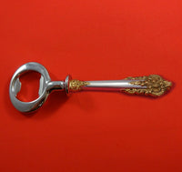 Grande Baroque Gold Accents by Wallace Sterling Silver Bottle Opener Custom 6"