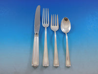 Embassy Scroll by Lunt Sterling Silver Flatware Set for 12 Service 63 pieces