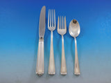 Embassy Scroll by Lunt Sterling Silver Flatware Set for 12 Service 63 pieces