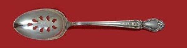 Brocade by International Sterling Silver Serving Spoon Pierced 9-Hole Custom