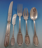 French Export Sterling Silver Flatware Dinner Set For 6 Service France 30 Pieces