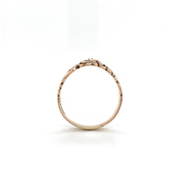 10k Yellow Gold Victorian Men's Wedding Band Ring w/ Diamond Size 10.75 (#J6285)