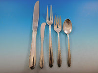 Silver Flutes by Towle Sterling Silver Flatware Set for 8 Service 47 pcs Dinner