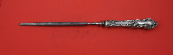 Meadow Rose by Wallace Sterling Silver Roast Carving Hone HH WS  13"