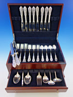 Rose Point by Wallace Sterling Silver Flatware Set for 8 Service 41 pcs Dinner