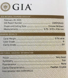 14k White Gold Antique .76ct Genuine Natural Diamond Engagement Ring (#J5191)