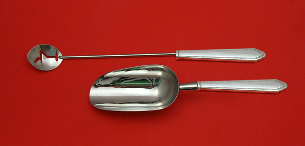 William and Mary by Lunt Sterling Silver Bar Set 2pc HHWS  Custom Made