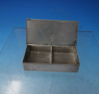 Lutz Sterling Silver Stamp Box Handmade Bright-Cut Flowers c.1910 (#5588)